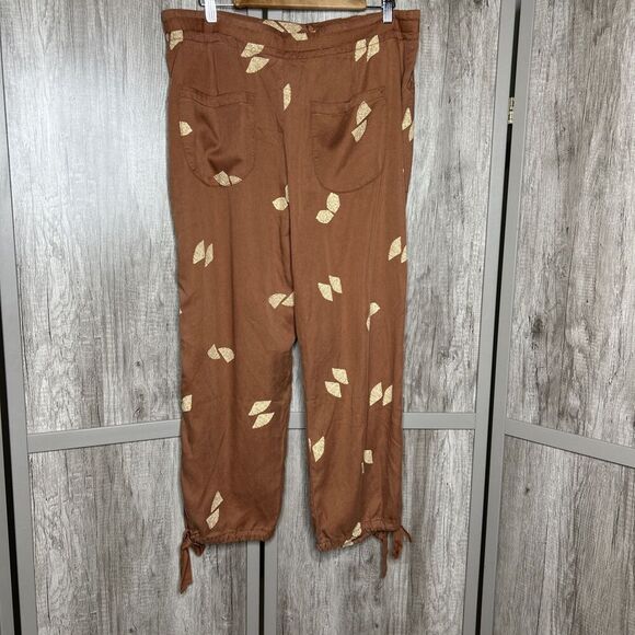 Pilcro Asymmetrical Printed Harem Pants Crossover Front Closure Size 31 - Picture 7 of 9